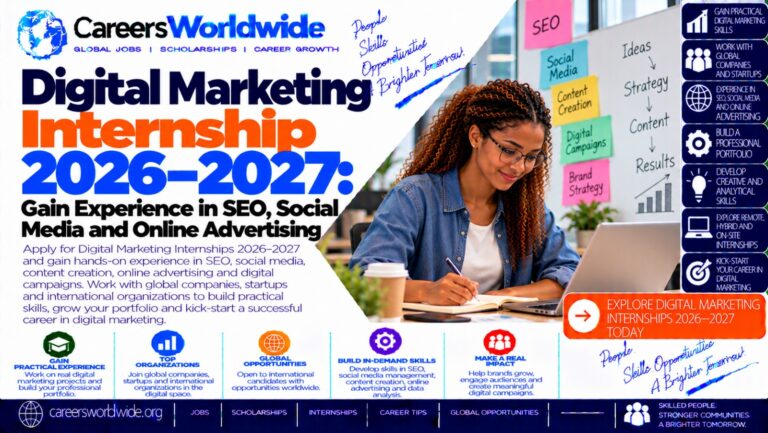 Digital Marketing Internship 2026–2027: Gain Experience in SEO, Social Media and Online Advertising