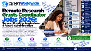 Remote Research Grants Coordinator Jobs 2026: Support Funding Applications & Award Administration
