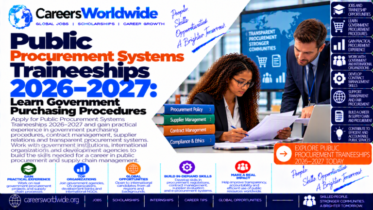 Public Procurement Systems Traineeships 2026–2027: Learn Government Purchasing Procedures