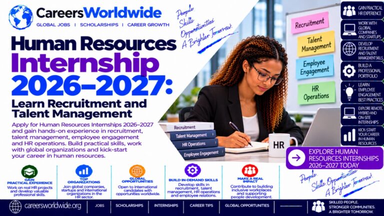 Human Resources Internship 2026–2027: Learn Recruitment and Talent Management