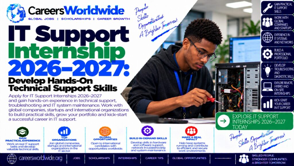 IT Support Internship 2026–2027: Develop Hands-On Technical Support Skills
