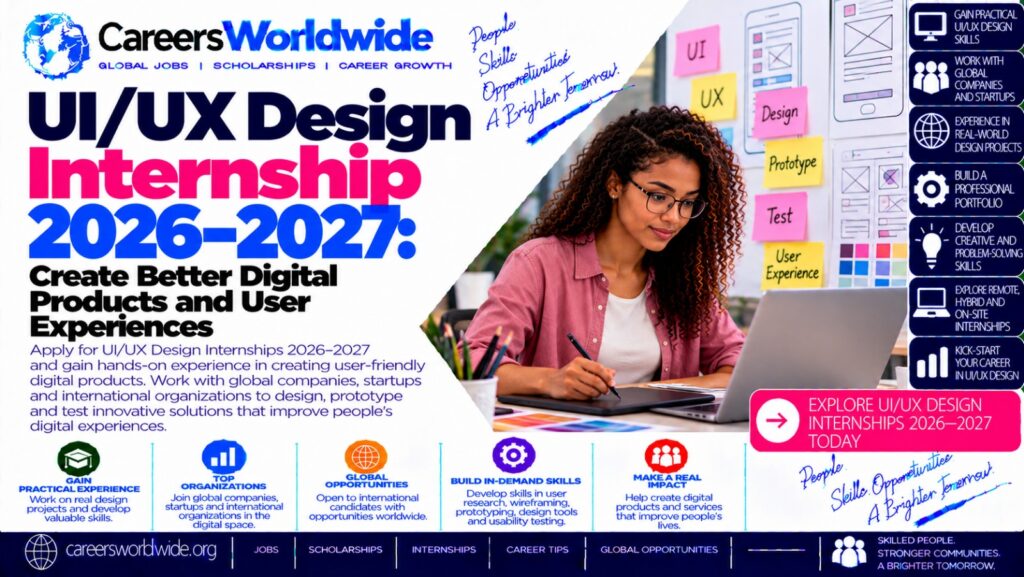 UI/UX Design Internship 2026–2027: Create Better Digital Products and User Experiences