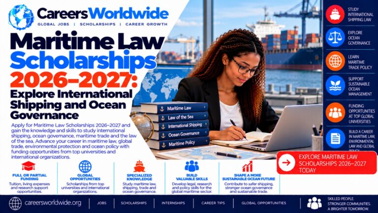 Maritime Law Scholarships 2026–2027: Explore International Shipping and Ocean Governance