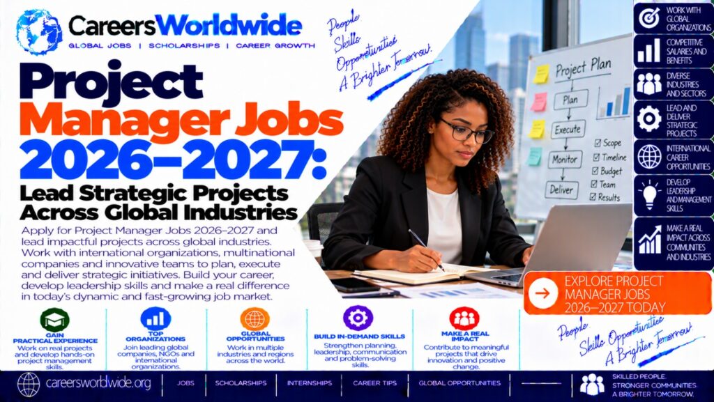 Project Manager Jobs 2026–2027: Lead Strategic Projects Across Global Industries
