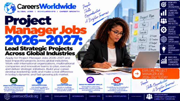Project Manager Jobs 2026–2027: Lead Strategic Projects Across Global Industries