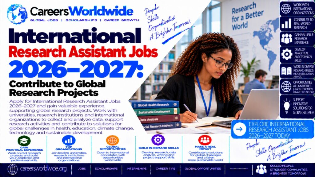 International Research Assistant Jobs 2026–2027: Contribute to Global Research Projects