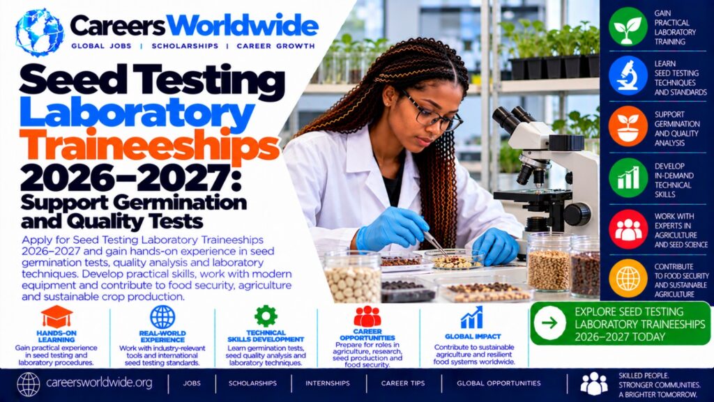 Seed Testing Laboratory Traineeships 2026–2027: Support Germination and Quality Tests